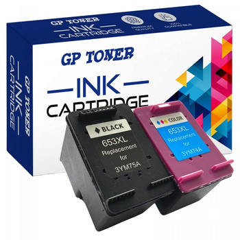 2x Tinte für HP DeskJet Plus Ink Advantage 6000 6075 6400 6475 GP-H653XL BK+CMY